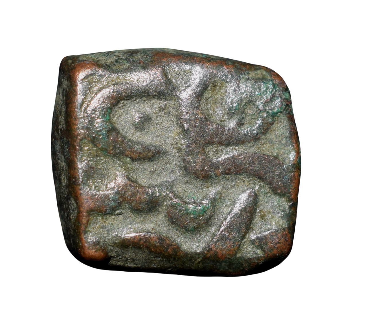 Copper Falus of Akbar(AD 1556-1605) of Sironj Mint Malwa Standard V.Rare - Image 2