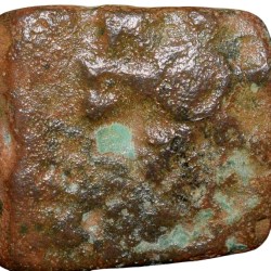Alternative view of Copper Coin of Pre-Satavahana (2nd Cen. BC) with Ujjaini-Bull/6-Arched Symbol Rare