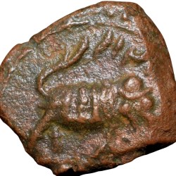 Copper 1/4 Paisa of Nawabs of Cuddapah, Vassals of Tipu Sultan (AD 1787-1799) of Kharpa (Cuddapah) Mint KM31.3 Ext.Rare