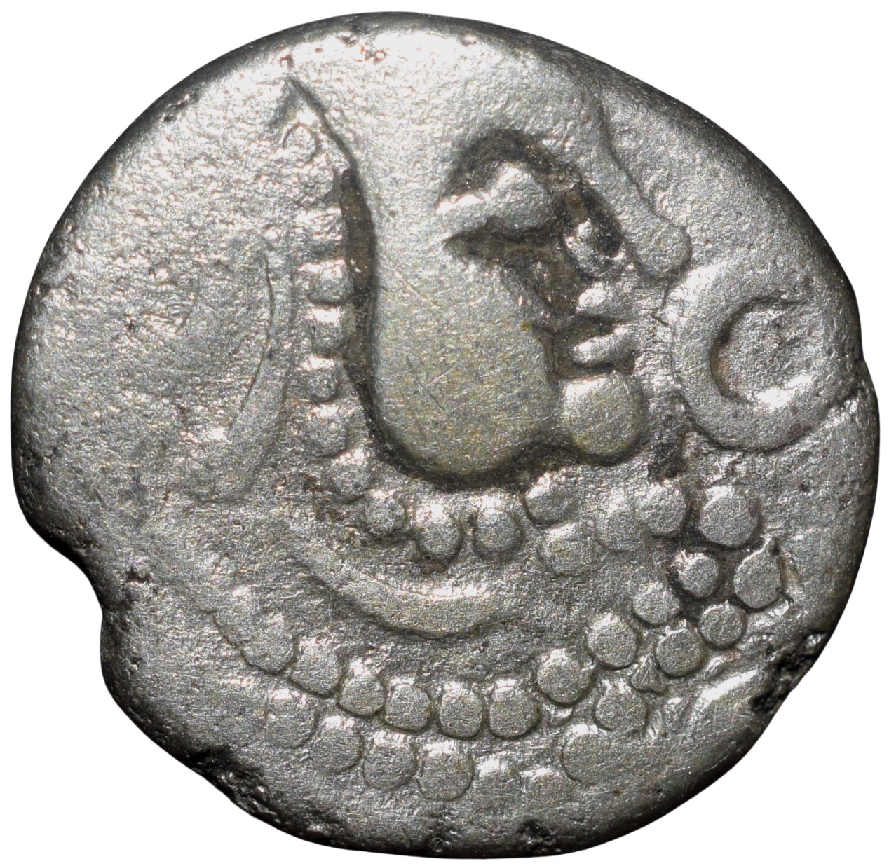 Silver Drachma of Chalukyas of Gujrat (AD 940-1030) Gahaiya Style Dey#156