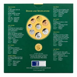Alternative view of Ex Rare United Kingdom Last Coins of the Twentieth Centenary RUGBY World Cup Proof Coin Set 1999 Year Isuued Royal Mint