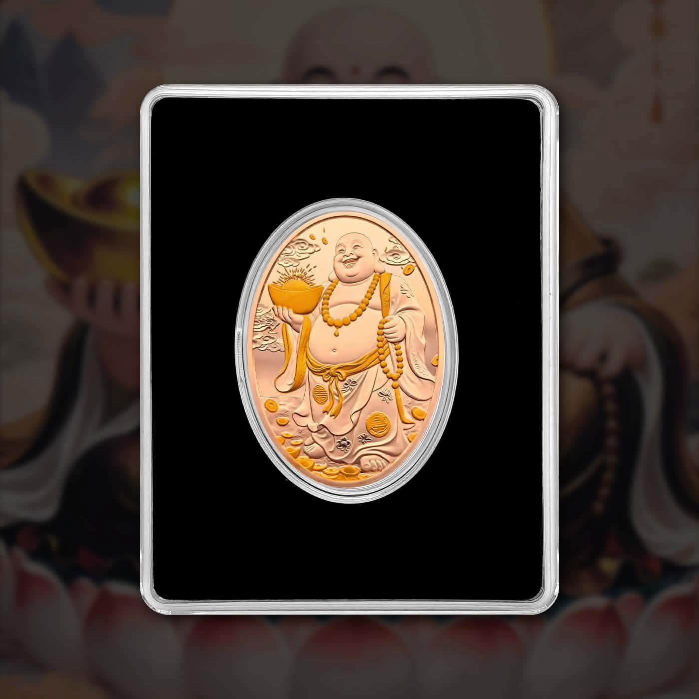 Extremely Rare Item 2026 commemorative copper coin from the Maitreya Buddha of 1 Cedi Proof Coin Issued Republic of Ghana Mint