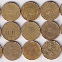 20 Euro Cents 15 Different Varity Coins Collection Set #1
