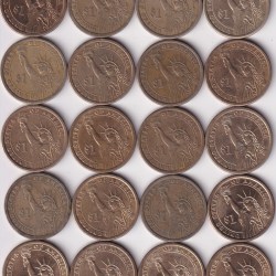 Alternative view of Us Presidential 1 Dollar 20 Different President Coins Collection Set Rare #2