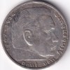 5 Reichmsark Germany 1937 E mark Silver 13.8 Grams Weight Rare - Image 2