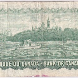 Alternative view of Canada 1 Dollar 1973 Queen Elizabeth II Face Used Condition Note #2