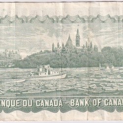 Alternative view of Canada 1 Dollar 1973 Queen Elizabeth II Face Used Condition Note #3