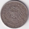 1/2 Mark Germany 1905 Eagle Silver G Mark Silver Rare Coin - Image 2