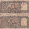 10 Rs L K Jha and B N Adarkar Sign Mahatma Gandhi Sitting With Book Used Fine 2 Notes Set - Image 2