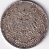 1/2 Mark Germany 1905 Eagle Silver D Mark Silver Rare Coin - Image 2
