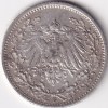 1/2 Mark Germany 1905 Eagle Silver F Mark Silver Rare Coin - Image 2
