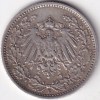 1/2 Mark Germany 1906 Eagle Silver E Mark Silver Rare Coin - Image 2