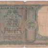 5 Rs three deer pc bhattacharya signed fafda Poor Condition Note #1 - Image 2