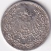 1/2 Mark Germany 1906 Eagle Silver F Mark Silver Rare Coin - Image 2
