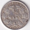 1/2 Mark Germany 1914 Eagle Silver A Mark Silver Rare Coin