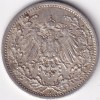 1/2 Mark Germany 1915 Eagle Silver A Mark Silver Rare Coin - Image 2