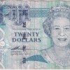Fiji 20 Dollar Queen Elizabeth II 2007 Year Banknote Rare #1