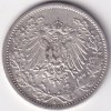 1/2 Mark Germany 1919 Eagle Silver A Mark Silver Rare Coin - Image 2