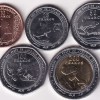 Central African States 10 25 50 100 200 Francs CFA Five Unc Coins Set - Image 2