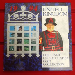 Ex Rare United Kingdom The Bank of England Britannia Proof Coin Set 1994 Year Issued Royal Mint