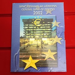 Rare Central Bank of Ireland Euro Coin Set 2002 Year