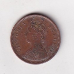 1889 British- India 1/2 Pice (Victoria) Calcutta Mint Rare Coin#C-159