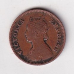 1899 British- India 1/2 Pice (Victoria) Calcutta Mint Rare Coin#C-160