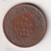 1898 British- India 1/2 Pice (Victoria) Calcutta Mint Rare Coin#C-166 - Image 2