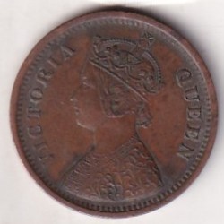 1862 British- India 1/2 Pice (Victoria) Calcutta Mint Rare Coin#C-168