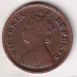 1899 British- India 1/2 Pice (Victoria) Calcutta Mint Rare Coin#C-173