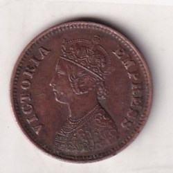 1901 British- India 1/2 Pice (Victoria) Calcutta Mint Rare Coin#C-175