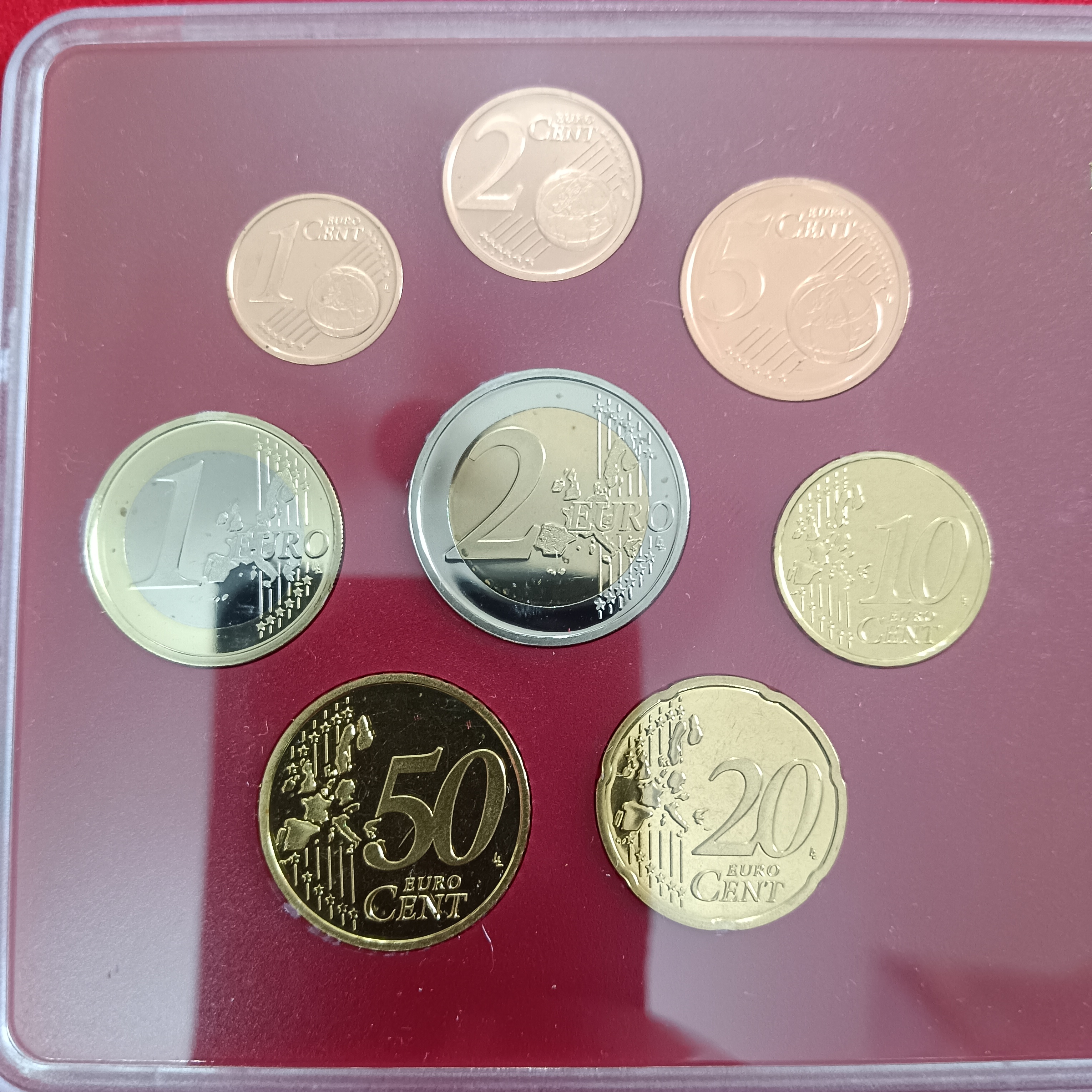Rare 2003 Germany Euro Coin Proof Set Issued By the Hamburg Mint ("J")