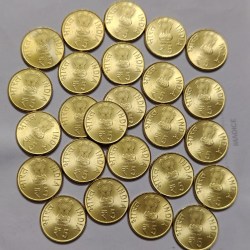Alternative view of 5 Rs 125th Birth Anniversary Prasanta Chandra Mahalanosis Coin Unc Rare
