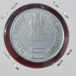 Alternative view of 5 RUPEES COIN 150 YEARS THE FIRST WAR OF INDEPENDENCE 2007