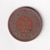 1889 British- India 1/2 Pice (Victoria) Calcutta Mint Rare Coin#C-219 - Image 2