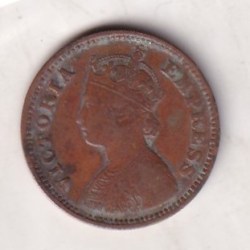 1900 British- India 1/2 Pice (Victoria) Calcutta Mint Rare Coin#C-224