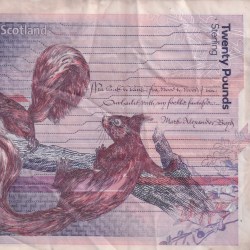 Alternative view of United Kingdom › Scotland 20 Pounds Royal Bank of Scotland Rare Note #B2