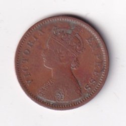 1889 British- India 1/2 Pice (Victoria) Calcutta Mint Rare Coin#C-219