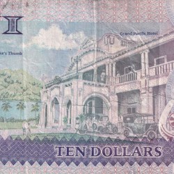 Alternative view of Fiji 10 Dollars - Elizabeth II Rare Note #B2