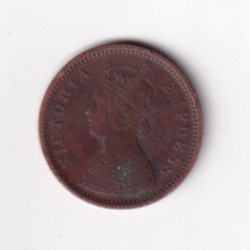 1892 British- India 1/2 Pice (Victoria) Calcutta Mint Rare Coin#C-256