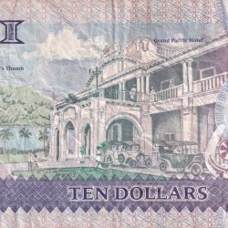 Alternative view of Fiji 10 Dollars - Elizabeth II Rare Note #B2