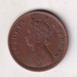 1894 British- India 1/2 Pice (Victoria) Calcutta Mint Rare Coin#C-229