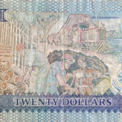 Alternative view of Fiji 20 Dollars - Elizabeth II Rare Note #B2