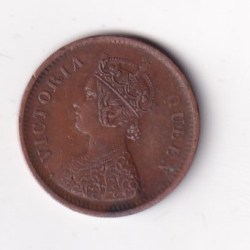 1862 British- India 1/2 Pice (Victoria) Calcutta Mint Rare Coin#C-234