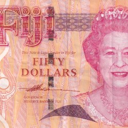 Fiji 50 Dollars - Elizabeth II Rare Note #B2