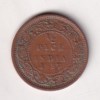 1887 British- India 1/2 Pice (Victoria) Calcutta Mint Rare Coin#C-230 - Image 2