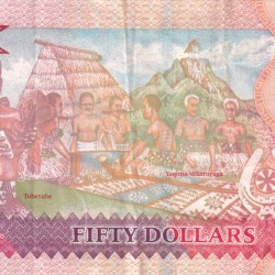 Alternative view of Fiji 50 Dollars - Elizabeth II Rare Note #B2