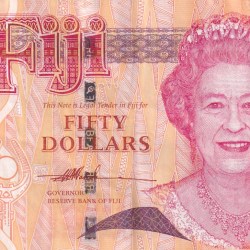 Fiji 50 Dollars - Elizabeth II Rare Note #B2