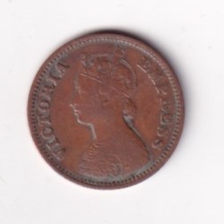 1896 British- India 1/2 Pice (Victoria) Calcutta Mint Rare Coin#C-238