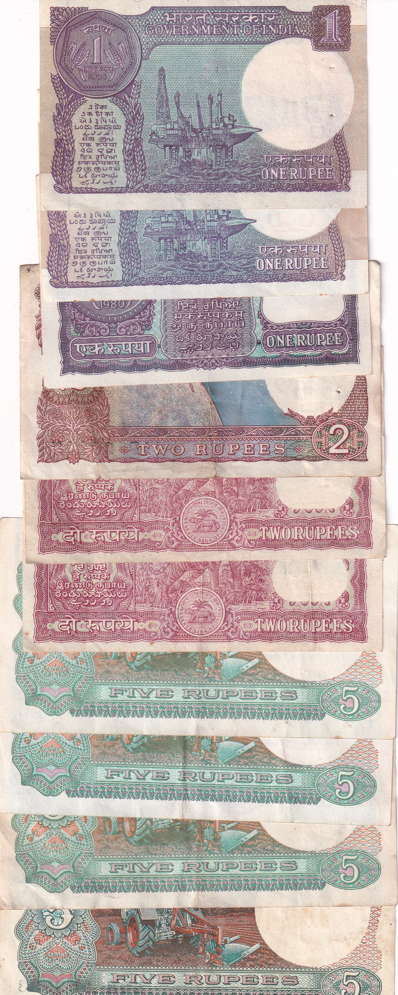 Republic India Rare Note ( 10 pcs lott )